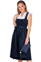 Spieth & Wensky Cord Dirndl 2tlg. - DASING - dunkelblau